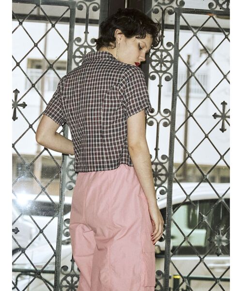 jouetie（ジュエティ）の「ZIPコンパクトシャツ（シャツ/ブラウス・レディース・イエロー/ブルー/ブラック/ピンク・MEDIUM）」の9枚目の写真