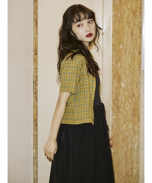 jouetie（ジュエティ）の「ZIPコンパクトシャツ（シャツ/ブラウス・レディース・イエロー/ブルー/ブラック/ピンク・MEDIUM）」の21枚目の写真