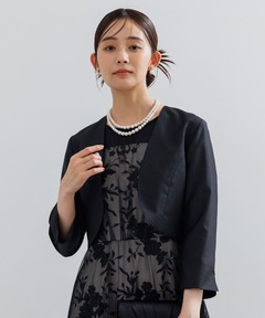 【ジャケット単品】《シャンタン生地使用》マザードレスジャケット /正礼装/結婚式（ワンピース品番：0421904とセットアップ可能）