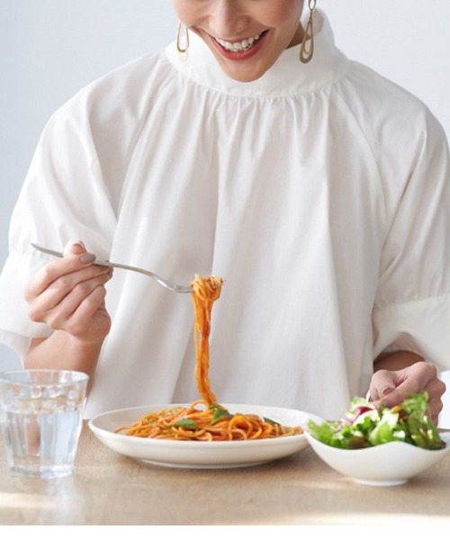 BELLUNA（ベルーナ）の「汚れが落ちやすい白！ハイネックチュニック（チュニック・レディース・ホワイト・LARGE/MEDIUM/X-LARGE）」の5枚目の写真