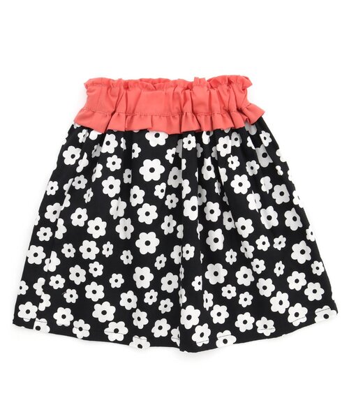 apres les cours（アプレレクール）の「フラワー・チェッカー柄ふんわりスカート（スカート・キッズ・ブラック/ブラウン・130/90/100/110/120/80）」の8枚目の写真