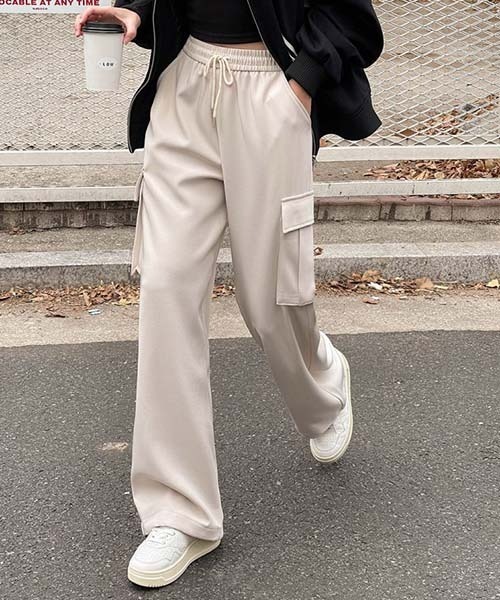SONA(ソナ)の「SONA 2WAYカーゴパンツ(カーゴパンツ・レディース・ブラック/グレー/ベージュ・FREE/SHORT/LONG)」の3枚目の写真