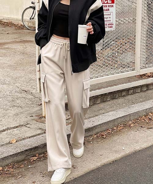 SONA(ソナ)の「SONA 2WAYカーゴパンツ(カーゴパンツ・レディース・ブラック/グレー/ベージュ・FREE/SHORT/LONG)」の15枚目の写真