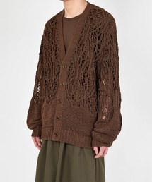 LAD MUSICIAN ブラック レース編み カーディガン サイズ44 50%OFF】LAD MUSICIAN ラッドミュージシャン 3D KNIT BARDIGAN