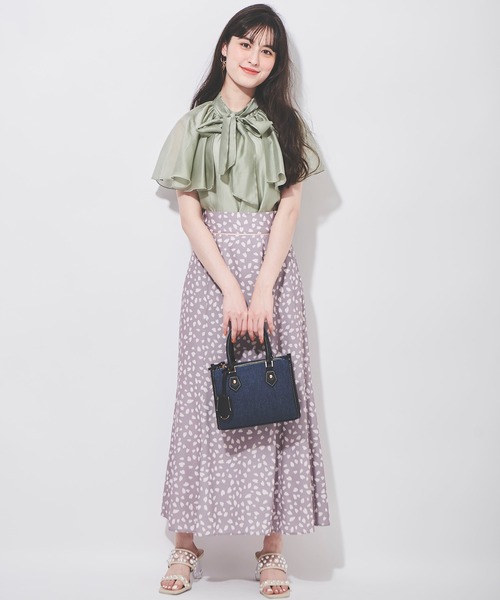 31 Sons de mode（トランテアン　ソン　ドゥ　モード）の「ケープスリーブ風エアリーブラウス（シャツ/ブラウス・レディース・オフホワイト/ピンク/ライトグリーン・36）」の13枚目の写真