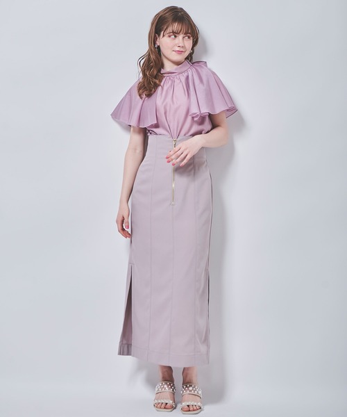 31 Sons de mode（トランテアン　ソン　ドゥ　モード）の「ケープスリーブ風エアリーブラウス（シャツ/ブラウス・レディース・オフホワイト/ピンク/ライトグリーン・36）」の19枚目の写真