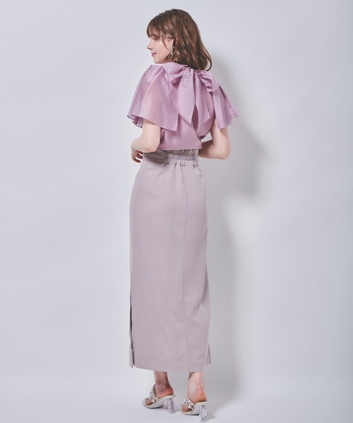 31 Sons de mode（トランテアン　ソン　ドゥ　モード）の「ケープスリーブ風エアリーブラウス（シャツ/ブラウス・レディース・オフホワイト/ピンク/ライトグリーン・36）」の20枚目の写真