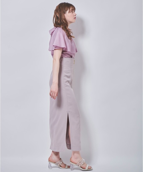 31 Sons de mode（トランテアン　ソン　ドゥ　モード）の「ケープスリーブ風エアリーブラウス（シャツ/ブラウス・レディース・オフホワイト/ピンク/ライトグリーン・36）」の21枚目の写真