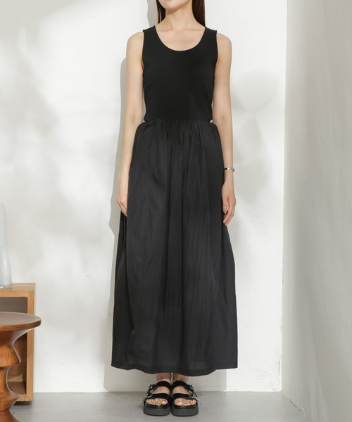 AMOMENTO（アモーメント）の「AMOMENTO/SHEER JERSEY DRESS