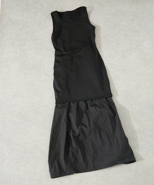 AMOMENTO（アモーメント）の「AMOMENTO/SHEER JERSEY DRESS