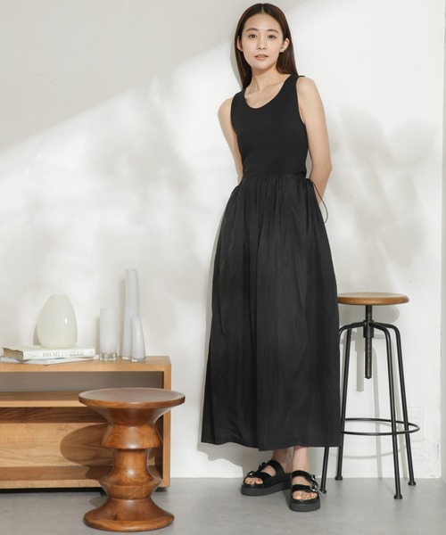 AMOMENTO SHEER JERSEY DRESS アモーメント AMOMENTO(アモーメント)の「AMOMENTO/SHEER JERSEY DRESS