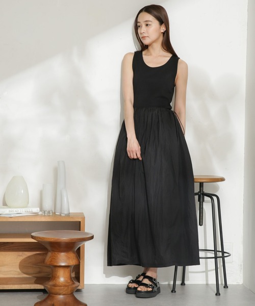 【最終値下げ】AMOMENTO SHEER JERSEY DRESS ワンピース AMOMENTO（アモーメント）の「AMOMENTO/SHEER JERSEY DRESS