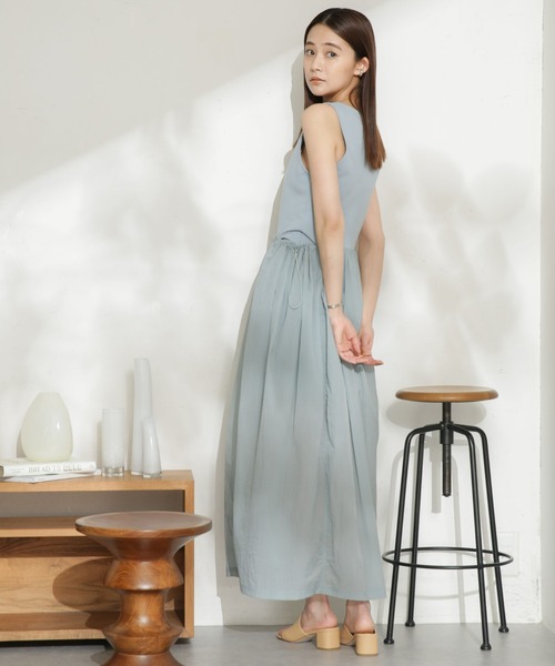 AMOMENTO（アモーメント）の「AMOMENTO/SHEER JERSEY DRESS