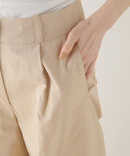 EDIT. FOR LULU（エディットフォールル）の「【BAUM UND PFERDGARTEN/バウムウンドヘルガーデン】ワイドパンツ（チノパンツ・レディース・ベージュ・34）」の3枚目の写真