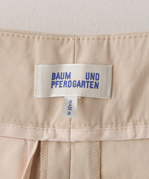 EDIT. FOR LULU（エディットフォールル）の「【BAUM UND PFERDGARTEN/バウムウンドヘルガーデン】ワイドパンツ（チノパンツ・レディース・ベージュ・34）」の12枚目の写真