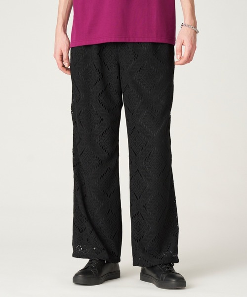 LOVELESS(ラブレス)の「ミルパレース イージーパンツ(その他パンツ・メンズ・ブラック/イエロー系その他2・L/M)」の2枚目の写真