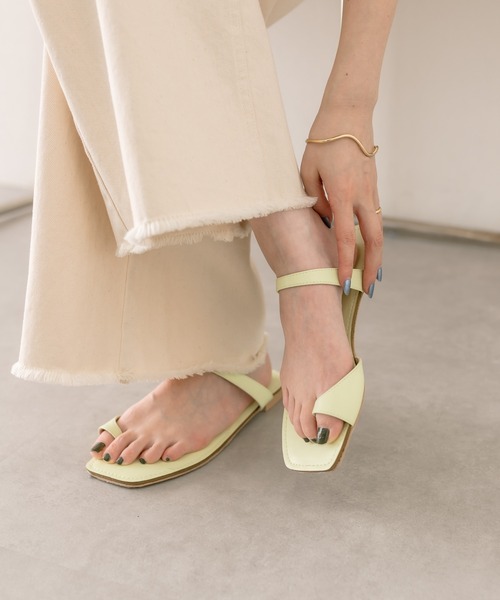 mystic（ミスティック）の「フラットトングサンダル（サンダル・レディース・ブラック/ライム/ベージュ・36/37/38）」の3枚目の写真