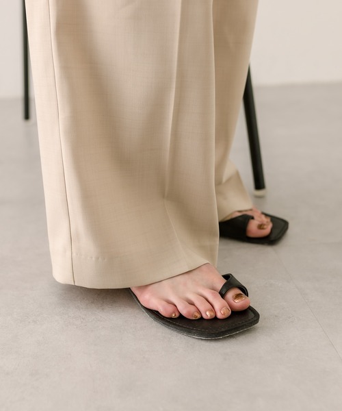 mystic（ミスティック）の「フラットトングサンダル（サンダル・レディース・ブラック/ライム/ベージュ・36/37/38）」の4枚目の写真