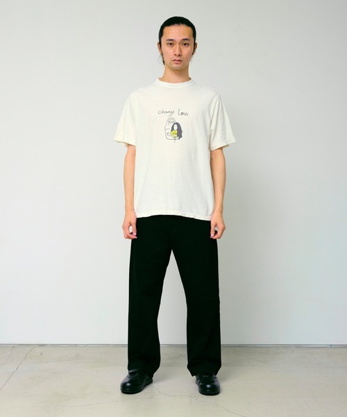 REMI RELIEF/レミレリーフ L.A.C.A.L. T SHIRTカーキ REMI RELIEF(レミレリーフ)別注40/- 天竺BIGサイズ リバーシブル