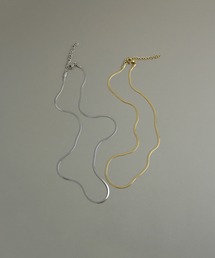 ieLS（イエルズ）の「金属アレルギー対応「ieLS」ステンレス フラットスネークチェーン2mm（ネックレス）」