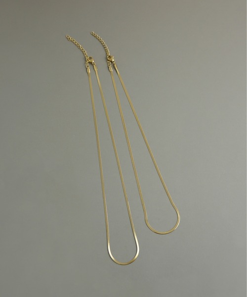 ieLS(イエルズ)の「金属アレルギー対応「ieLS」ステンレス フラットスネークチェーン2mm(ネックレス・メンズ・ゴールド/シルバー・42cm/38cm)」の4枚目の写真