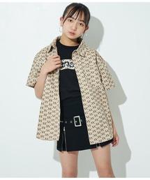R+Sモノグラムデニムシャツ【親子・ジュニアお揃い】