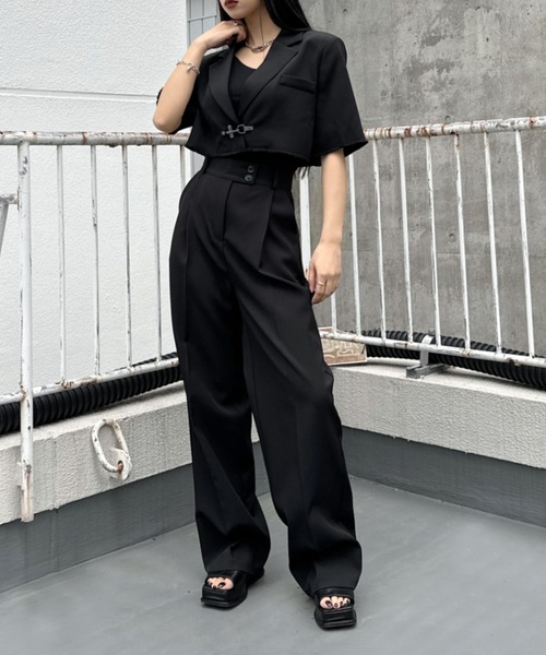 LVEU.(ラブユ.)の「【ZOZOTOWN限定】American sleeve camisole / パッド付きアメリカンスリーブキャミソール(キャミソール・レディース・ブラック・FREE)」の3枚目の写真