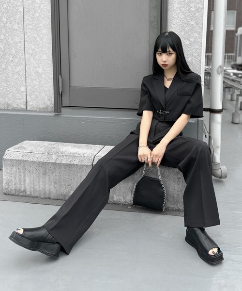 LVEU.(ラブユ.)の「【ZOZOTOWN限定】American sleeve camisole / パッド付きアメリカンスリーブキャミソール(キャミソール・レディース・ブラック・FREE)」の4枚目の写真