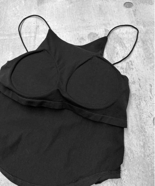 LVEU.(ラブユ.)の「【ZOZOTOWN限定】American sleeve camisole / パッド付きアメリカンスリーブキャミソール(キャミソール・レディース・ブラック・FREE)」の9枚目の写真