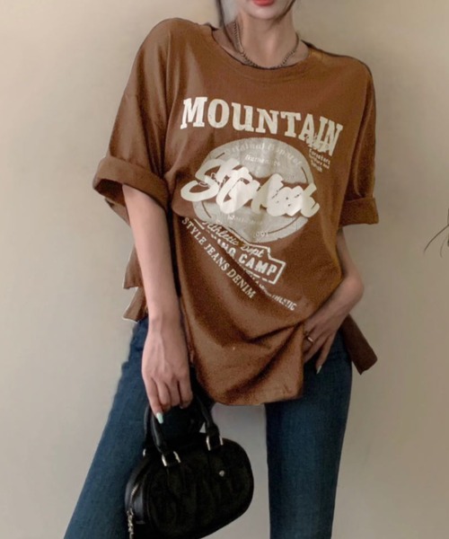 セール】前英文字ロゴプリント半袖Tシャツ（Tシャツ/カットソー