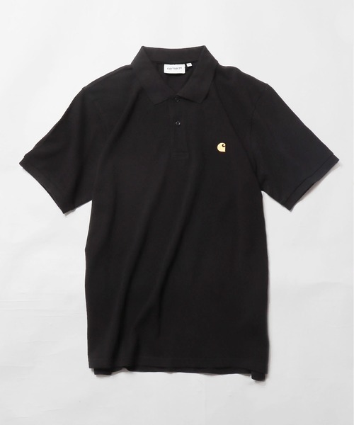 Carhartt WIP（カーハートダブリューアイピー）の「Carhartt WIP/カーハートダブリューアイピー S/S CHASE PIQUE POLO ポロシャツ ワンポイント 刺繍 ロゴ（ポロシャツ・メンズ・ブラック/ホワイト/ダークグレー/ブルー・XL/M/L/S）」の7枚目の写真