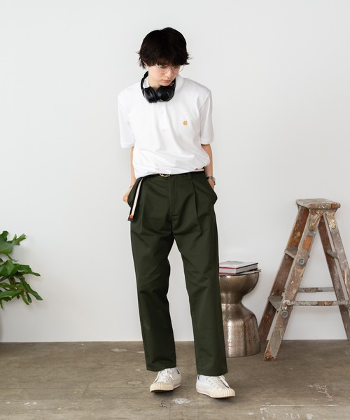 Carhartt WIP（カーハートダブリューアイピー）の「Carhartt WIP/カーハートダブリューアイピー S/S CHASE PIQUE POLO ポロシャツ ワンポイント 刺繍 ロゴ（ポロシャツ・メンズ・ブラック/ホワイト/ダークグレー/ブルー・XL/M/L/S）」の18枚目の写真