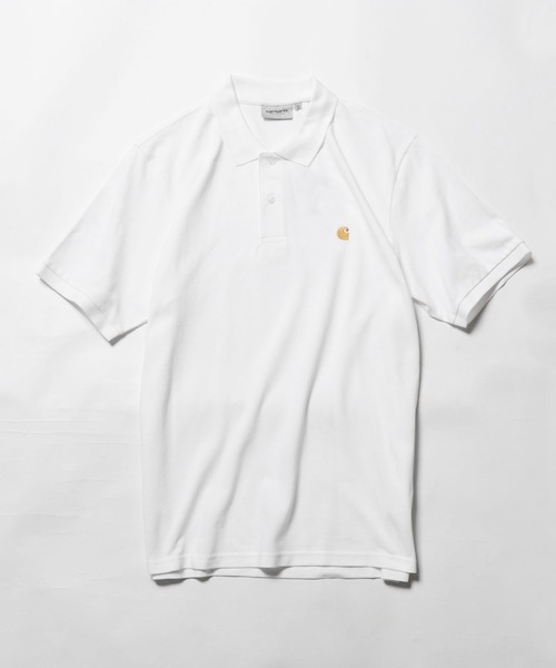 Carhartt WIP（カーハートダブリューアイピー）の「Carhartt WIP/カーハートダブリューアイピー S/S CHASE PIQUE POLO ポロシャツ ワンポイント 刺繍 ロゴ（ポロシャツ・メンズ・ブラック/ホワイト/ダークグレー/ブルー・XL/M/L/S）」の16枚目の写真
