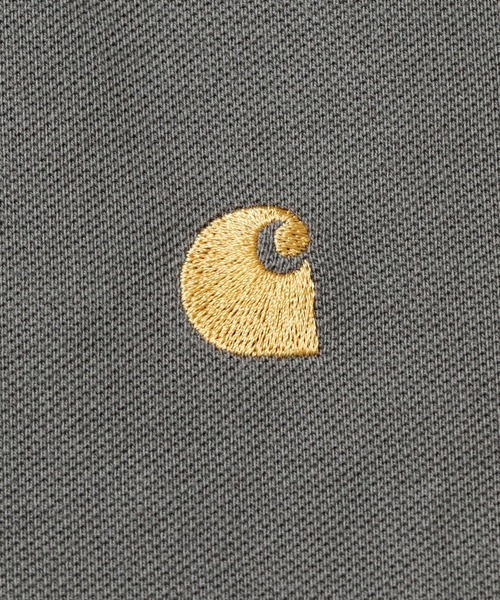 Carhartt WIP（カーハートダブリューアイピー）の「Carhartt WIP/カーハートダブリューアイピー S/S CHASE PIQUE POLO ポロシャツ ワンポイント 刺繍 ロゴ（ポロシャツ・メンズ・ブラック/ホワイト/ダークグレー/ブルー・XL/M/L/S）」の11枚目の写真