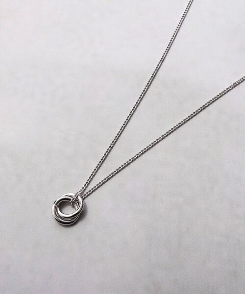 tk.TAKEO KIKUCHI(ティーケータケオキクチ)の「◆ダブルリングネックレス(ネックレス・メンズ・シルバー/シルバー系4/ブラック系4/シルバー系/ブラック系5/シルバー系5/ゴールド系5・00)」の7枚目の写真