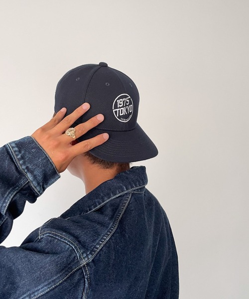 CANAL JEAN（キャナルジーン）の「1975 TOKYO　刺繍CAP（キャップ・レディース・ネイビー/ブラック・ONE SIZE）」の8枚目の写真