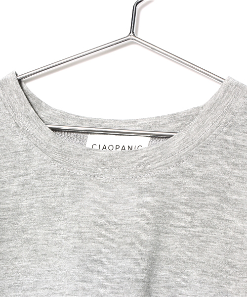 CIAOPANIC TYPY（チャオパニックティピー）の「KIDS　バックストライプTシャツ（Tシャツ/カットソー・キッズ・グレー/オフホワイト・105/125/115/135/95）」の3枚目の写真