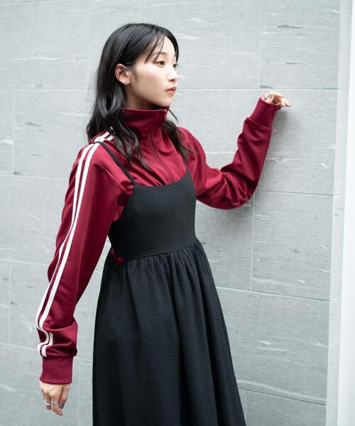 WEGO（ウィゴー）の「WEGO/トラックジャケット（ジャージ・レディース・ネイビー/ワイン/ブラック・FREE）」の6枚目の写真