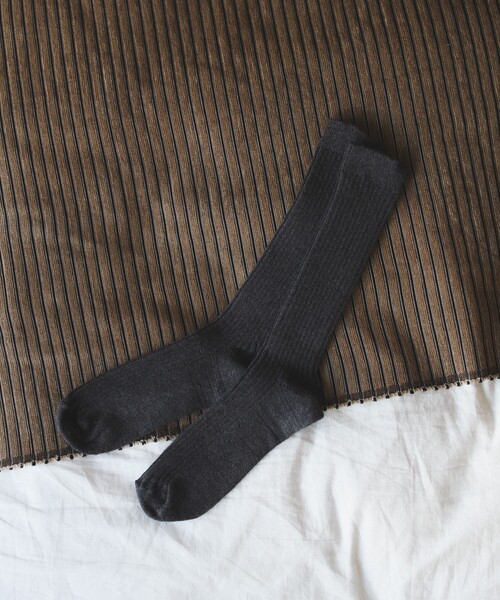 B:MING by BEAMS（ビーミングバイビームス）の「B:MING by BEAMS / SIMPLE YET リサイクルコットン ソックス（ソックス/靴下・レディース・オフホワイト/チャコールグレー/ブラック・FREE）」の3枚目の写真