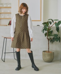 キルティングショートジャンパースカート