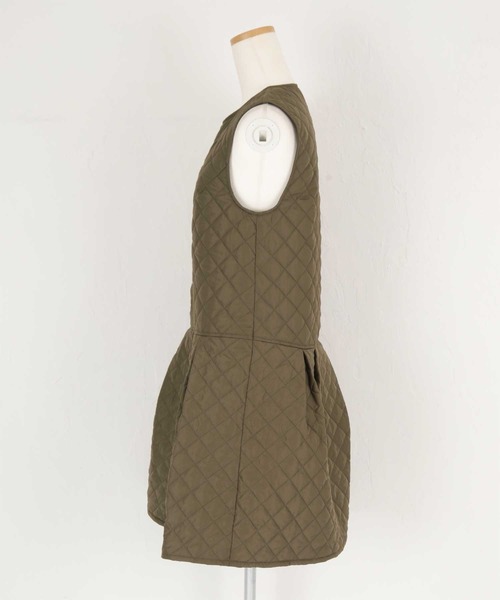 titivate（ティティベイト）の「キルティングショートジャンパースカート（ジャンパースカート・レディース・ブラック/カーキ・S/M）」の15枚目の写真