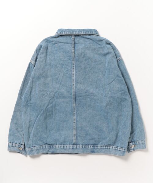 gossip!ロサンゼルス(ゴシップロサンゼルス)の「YUGA ルーズシルエット デニムジャケット(デニムジャケット・レディース・ブルー/ブラック・FREE)」の14枚目の写真