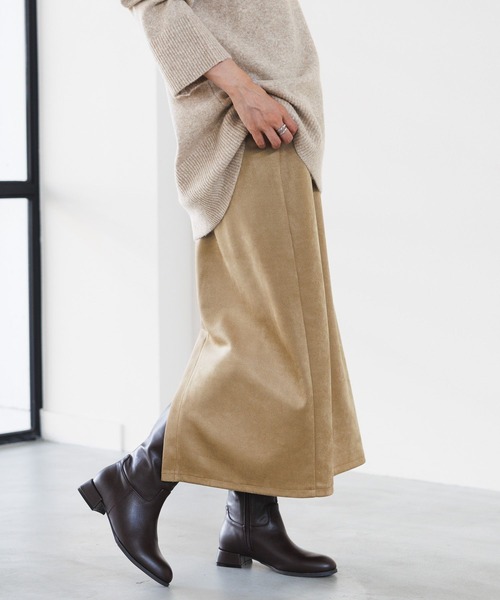 LEPSIM(レプシィム)の「フェイクスエードナロースカート 971232(スカート・レディース・ベージュ/カーキブラウン/ブラック・FREE)」の17枚目の写真