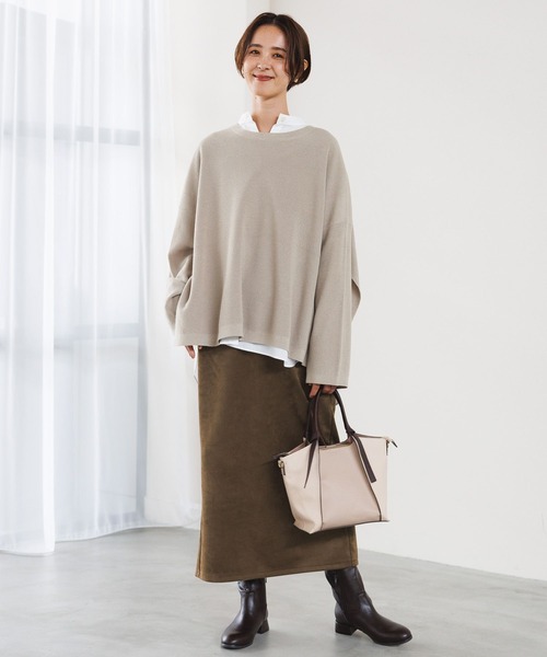 LEPSIM(レプシィム)の「フェイクスエードナロースカート 971232(スカート・レディース・ベージュ/カーキブラウン/ブラック・FREE)」の20枚目の写真