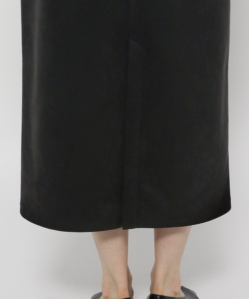 LEPSIM(レプシィム)の「フェイクスエードナロースカート 971232(スカート・レディース・ベージュ/カーキブラウン/ブラック・FREE)」の4枚目の写真