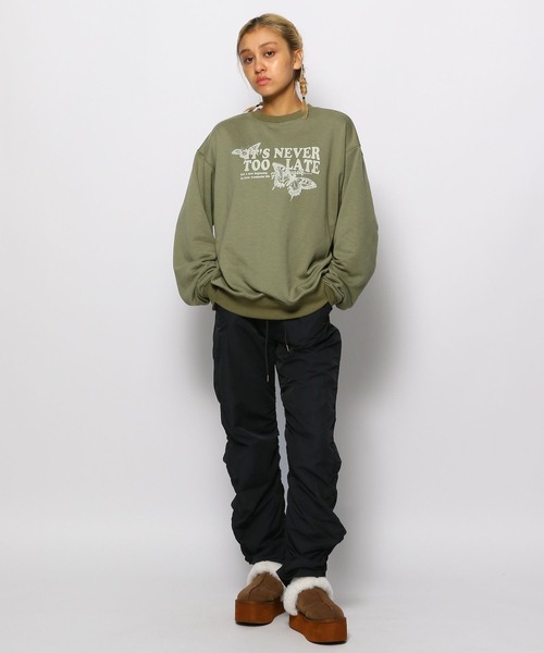 FOREVER 21（フォーエバー トゥエンティーワン）の「【2023AW】シャーリングシャカパンツ（その他パンツ・レディース・ブラック/ベージュ・MEDIUM/LARGE）」の19枚目の写真