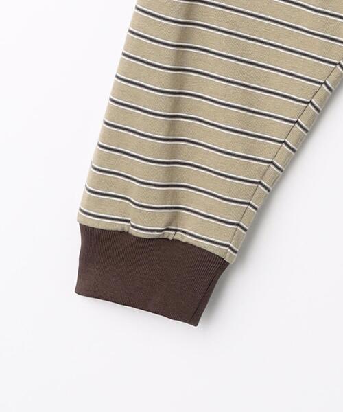 green label relaxing（グリーンレーベルリラクシング）の「マルチボーダー クルーネック 長袖 Tシャツ（Tシャツ/カットソー・メンズ・オフホワイト/ベージュ・S/M/L/XL）」の10枚目の写真