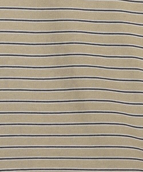 green label relaxing（グリーンレーベルリラクシング）の「マルチボーダー クルーネック 長袖 Tシャツ（Tシャツ/カットソー・メンズ・オフホワイト/ベージュ・S/M/L/XL）」の11枚目の写真