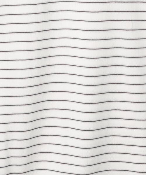 green label relaxing（グリーンレーベルリラクシング）の「マルチボーダー クルーネック 長袖 Tシャツ（Tシャツ/カットソー・メンズ・オフホワイト/ベージュ・S/M/L/XL）」の20枚目の写真