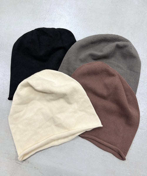 WHO'S WHO gallery（フーズフーギャラリー）の「【SLOPPY/スロッピー】ビーニー（ニットキャップ/ビーニー・レディース・グレー/ブラウン/ブラック/オフホワイト・FREE）」の9枚目の写真